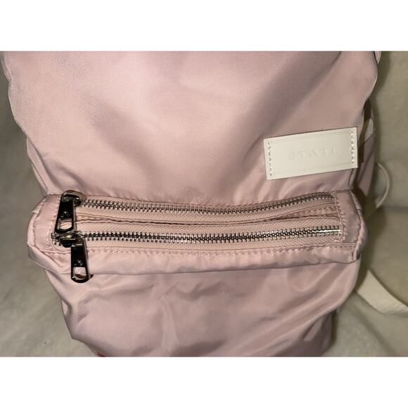 STATE Pink Nylon Mini Backpack Adjustable Straps Lightweight Travel Bag main image 12